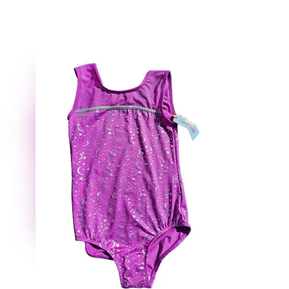 Girl's CAT‎ & JACK Celestial Gymnastics Pull-On Leotard Size XL 14/16